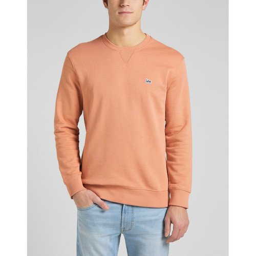 Sweatshirt Homme - Uni Saumon orange en coton Lee LES ESSENTIELS HOMME