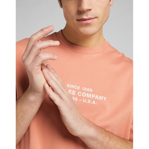 T-Shirt Homme orange en coton T-shirt / Polo homme