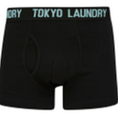 Tokyo Laundry - Pack de 2 boxers en coton bleu - Sélection cadeau de Noël LES ESSENTIELS HOMME