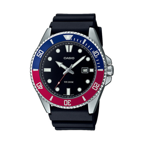 Casio - Montre colorée pour homme avec bracelet en résine noir - Toutes les montres