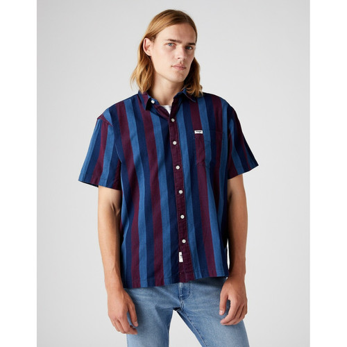 Wrangler - Chemise à rayures Homme  - Promos chemises homme