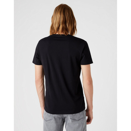 T-Shirt noir Homme en coton Wrangler