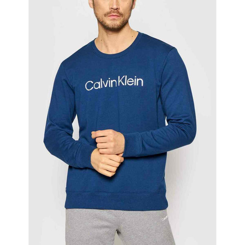 Sweatshirt à manches longues Homme - Bleu Calvin Klein Underwear en coton Calvin Klein Underwear LES ESSENTIELS HOMME