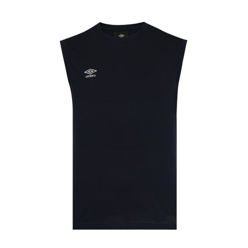 Tee-shirt pour homme en coton noir bleu marine Umbro LES ESSENTIELS HOMME
