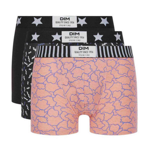 Dim Homme - Lot de 3 boxers  multicolore - Vibes Dim - Sélection Cadeau De Noël Sous-Vêtement Et Pyjama Design