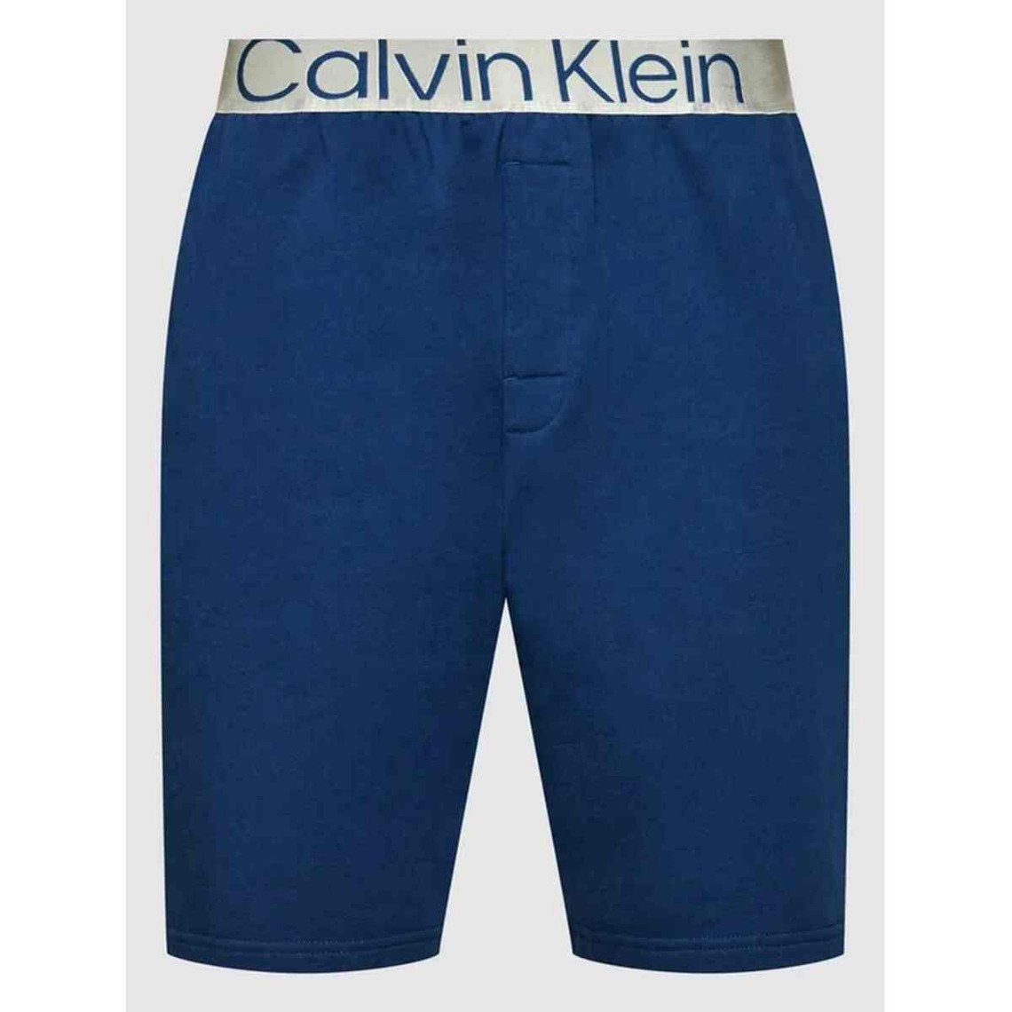 Bas de pyjama - Short Calvin Klein EUROPE Underwear Bleu en coton