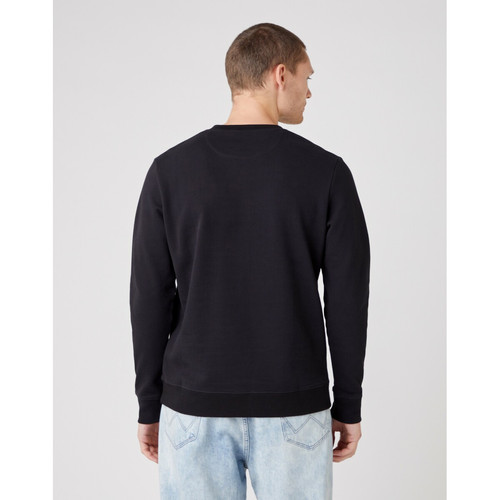 Sweatshirt noir pour homme en coton Wrangler