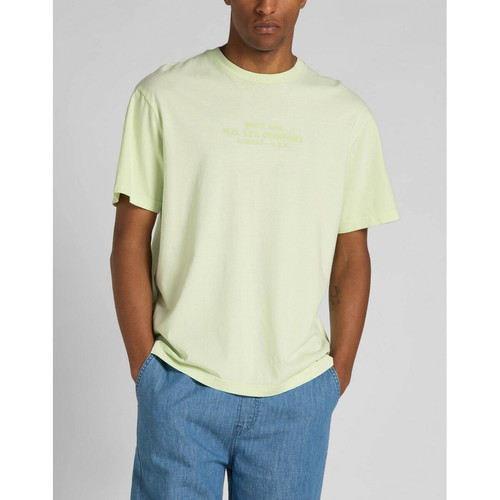 T-Shirt Homme en Coton  vert Lee LES ESSENTIELS HOMME