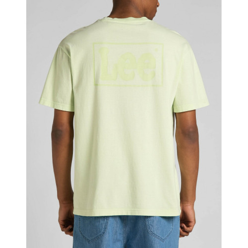 T-Shirt Homme en Coton  vert Lee