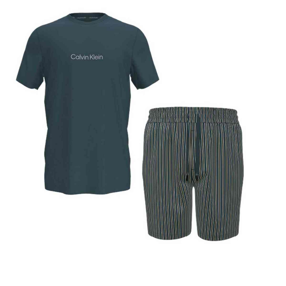Ensemble pyjama t-shirt à manches courtes et short - Calvin Klein Underwear en coton