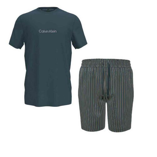 Ensemble pyjama t-shirt à manches courtes et short - Calvin Klein Underwear  en coton Calvin Klein Underwear LES ESSENTIELS HOMME