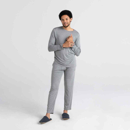 Pantalon pyjama Sleepwalker- Gris en coton modal Saxx