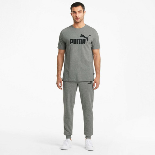 Tee-shirt homme FD ESS gris en coton Puma