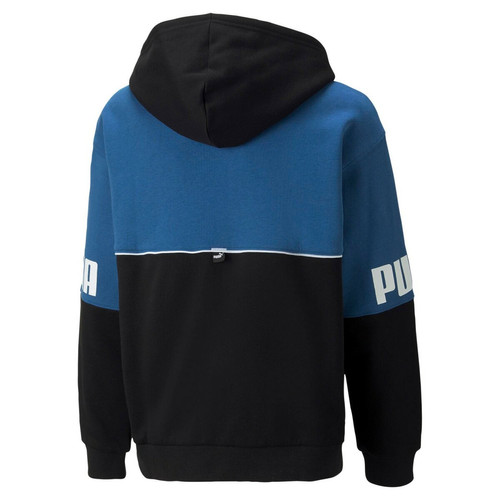 Sweatshirt garcon en coton bicolore PWR CLB bleu Pull / Gilet / Sweatshirt garçon