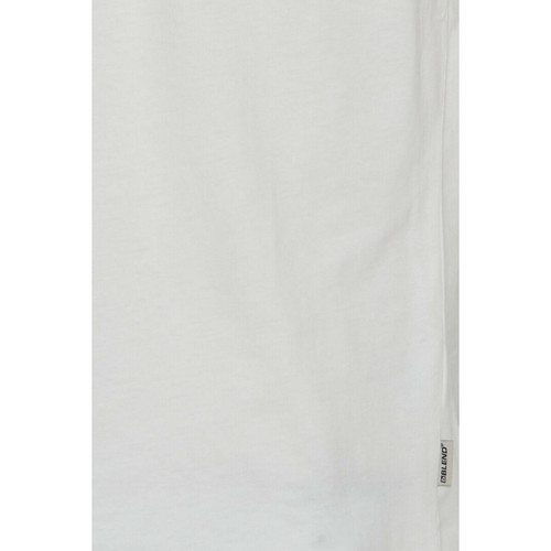 Tee-shirt Blanc manches courtes en Coton Blend