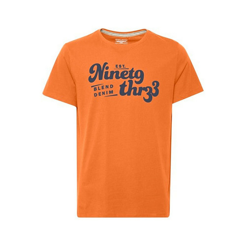Tee-shirt manches courtes Orange en Coton  Blend LES ESSENTIELS HOMME