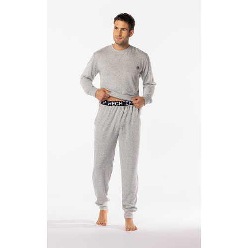 Ensemble Pyjama Long homme Gris Chiné Daniel Hechter Homewear