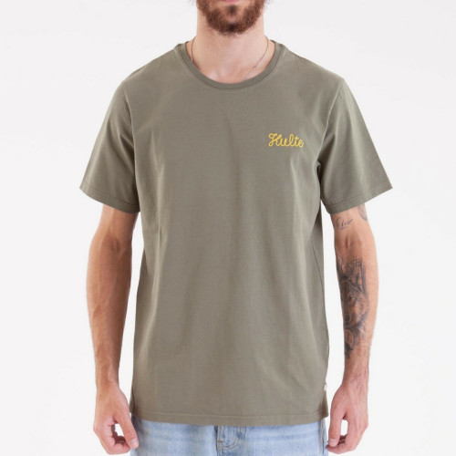 Tee-shirt CORPO SCRIPT - Kaki  en coton Kulte LES ESSENTIELS HOMME