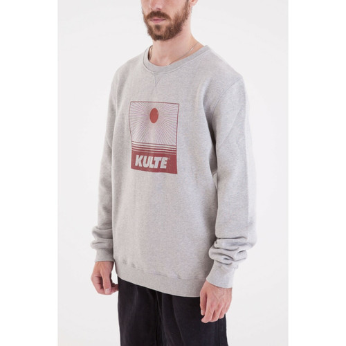 Sweatshirt SUNSET - Gris en coton Kulte