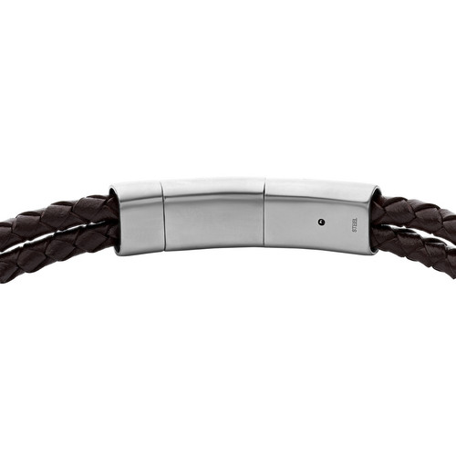 Bracelet pour homme JF04203040 en cuir marron Fossil Bijoux
