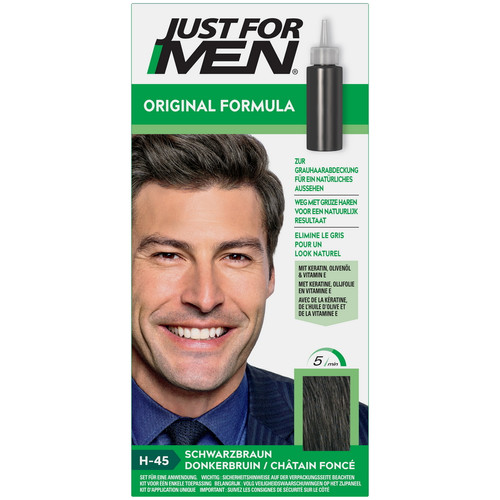 Just for Men - COLORATION CHEVEUX HOMME Châtain Foncé - Couleur naturelle - Coloration cheveux Just For Men - N°1 de la Coloration pour Homme