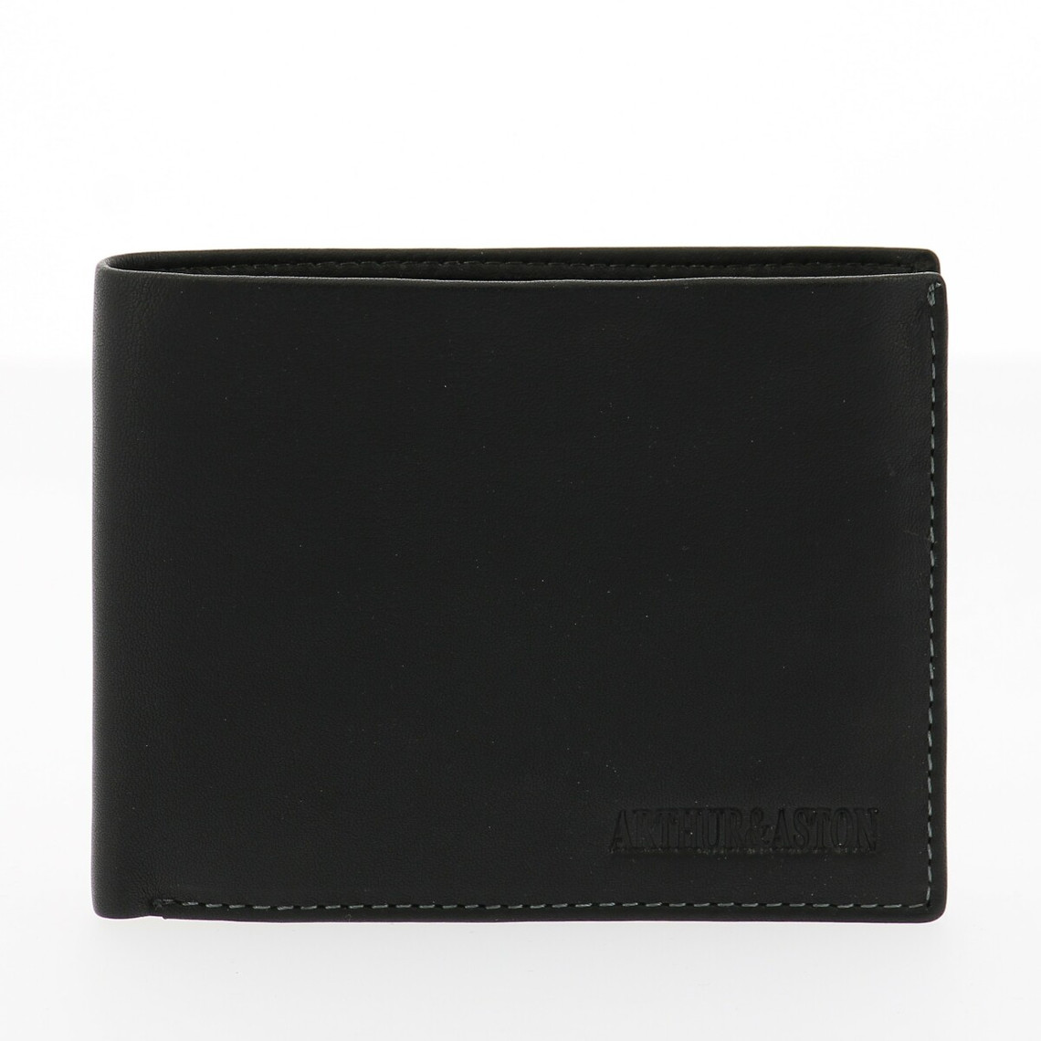 portefeuille avec compartiments cartes noir en cuir