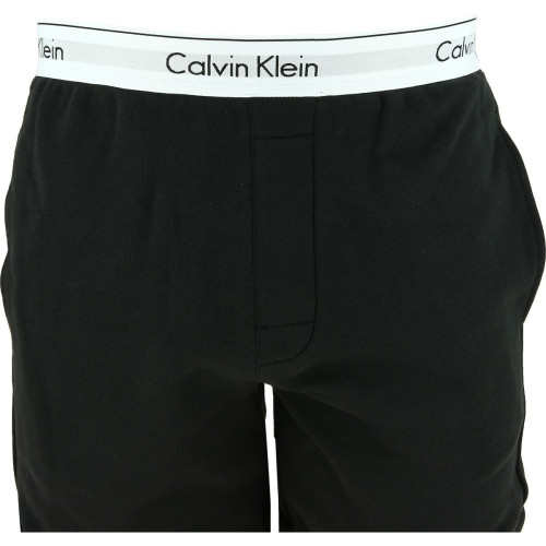Short de Pyjama Uni Coton - Modern Cotton Noir en tissu Calvin Klein Underwear LES ESSENTIELS HOMME