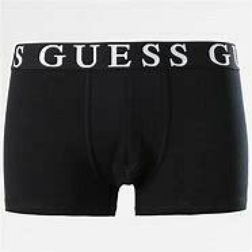 Guess Underwear - Caleçon hero coton - Sigle Guess Noir - Promo LES ESSENTIELS HOMME
