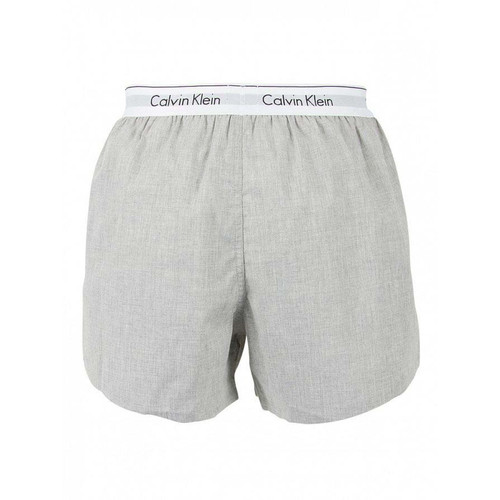 Caleçon en Coton Tissé - Ceinture Siglée Gris Calvin Klein Underwear