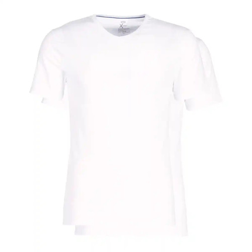 Pack de 2 T-Shirts Col V X-Temp - Thermorégulation Active Blanc / Blanc en tissu Dim Homme LES ESSENTIELS HOMME