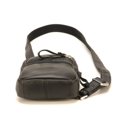 Mini sac bandoulière Arthur & Aston -  cuir noir Noir Arthur & Aston