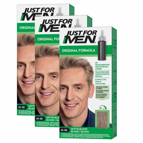 Just for Men - COLORATIONS CHEVEUX Blond - PACK 3 - Soins homme