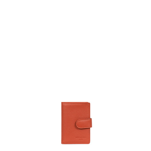 Hexagona - Porte-cartes Cuir CONFORT Orange Jovi - Toute la mode