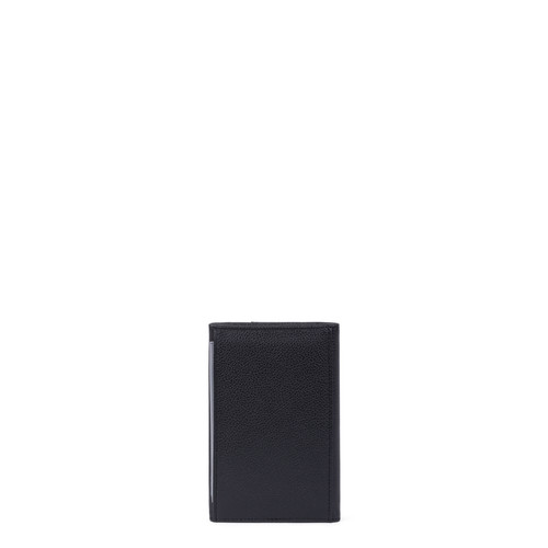 Porte-papiers Stop RFID Cuir DUO Noir/Taupe Hexagona