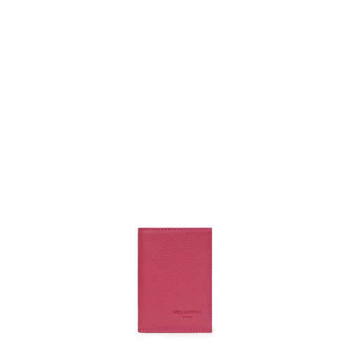 Hexagona - Porte-cartes Cuir CONFORT Fuchsia Milo - Toute la mode homme