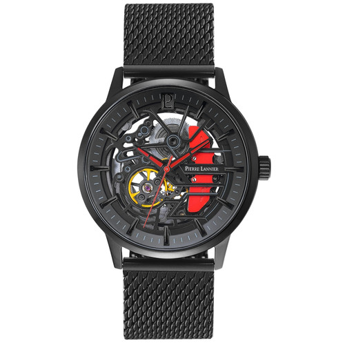 Pierre Lannier - Montre pour homme 338A439 avec bracelet en acier noir - Toutes les montres