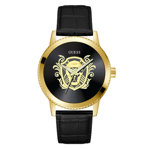 Guess - Montre pour homme Monarch GW0566G1 avec bracelet en cuir noir - Toutes les montres