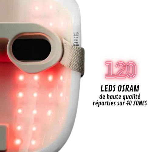 Masque LED CESAM x OSCIENCE par photobiomodulation Masques de protection