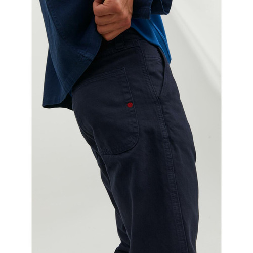Pantalon chino Loose Fit Bleu Marine en coton Earl Pantalon homme