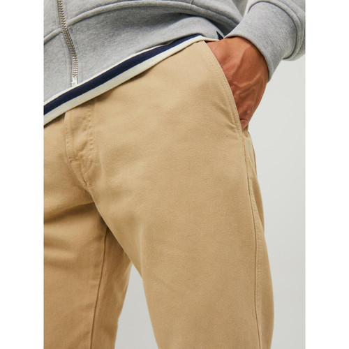 Pantalon chino Loose Fit Gris beige en coton Pantalon homme