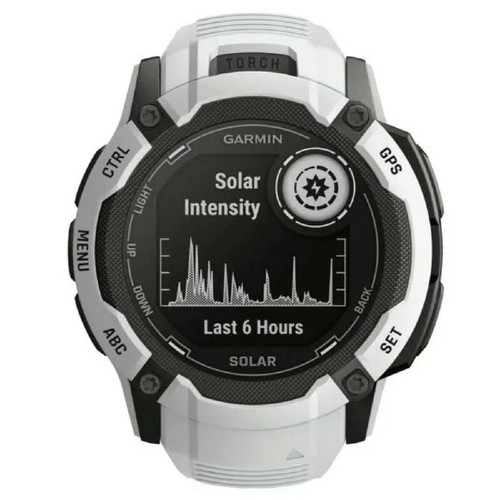 Garmin - Montre connectée Mixte 010-02805-00 blanc Garmin - Instinct 2X Solar  - Toutes les montres