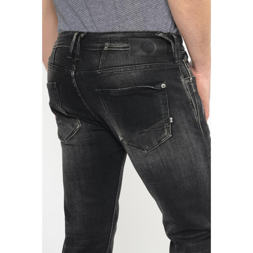 Jeans ajusté 600/17, longueur 34 noir en coton Le Temps des Cerises