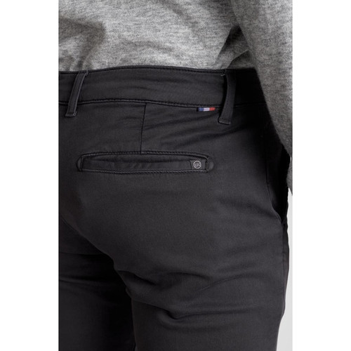 Pantalon chino Jogg Kurt anthracite gris en coton Le Temps des Cerises