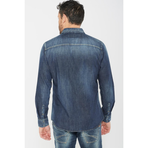 Chemise Juanito en jeans bleu Le Temps des Cerises