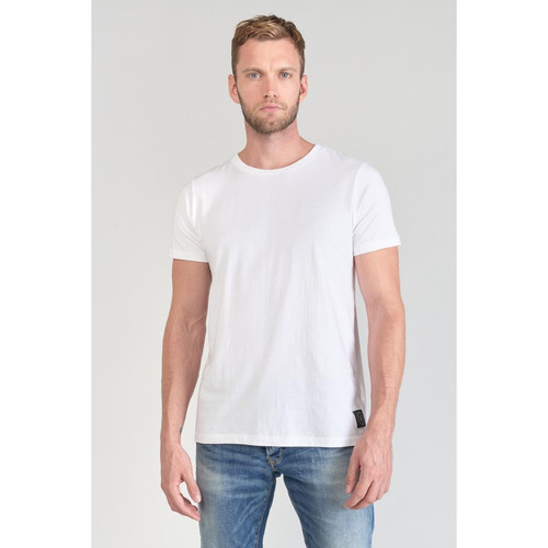 T-shirt Brown blanc en coton Le Temps des Cerises LES ESSENTIELS HOMME