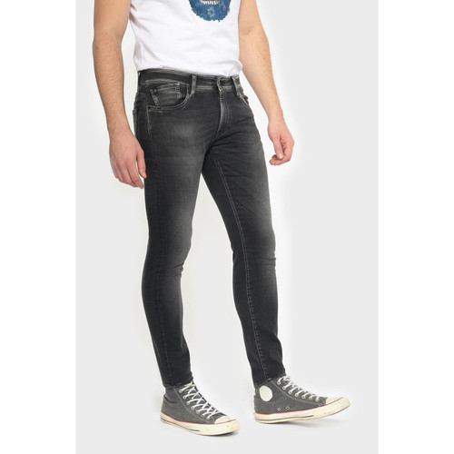 Jeans ajusté BLUE JOGG 700/11, longueur 34 noir en coton Ray Jean homme
