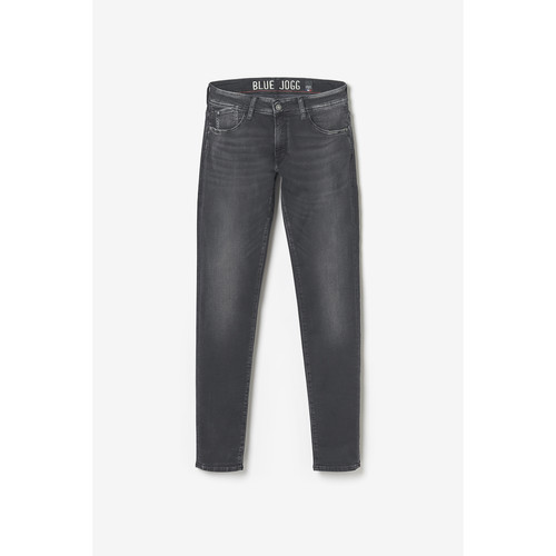 Jeans ajusté BLUE JOGG 700/11, longueur 34 noir en coton Ray Le Temps des Cerises