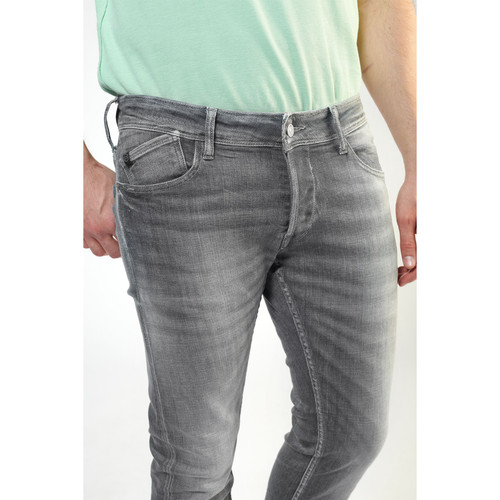 Jeans slim stretch 700/11, longueur 34 gris en coton Le Temps des Cerises