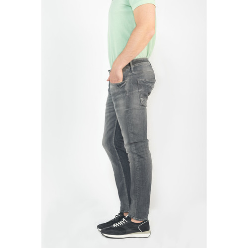 Jeans slim stretch 700/11, longueur 34 gris en coton Le Temps des Cerises LES ESSENTIELS HOMME
