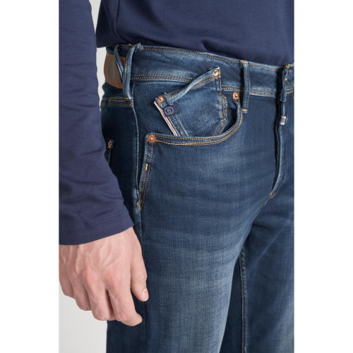 Le Temps des Cerises - Jeans ajusté 600/17, longueur 34 bleu en coton Max - Jeans Slim Homme